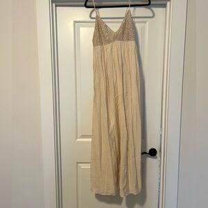 Abercrombie & Fitch Cream Maxi Dress